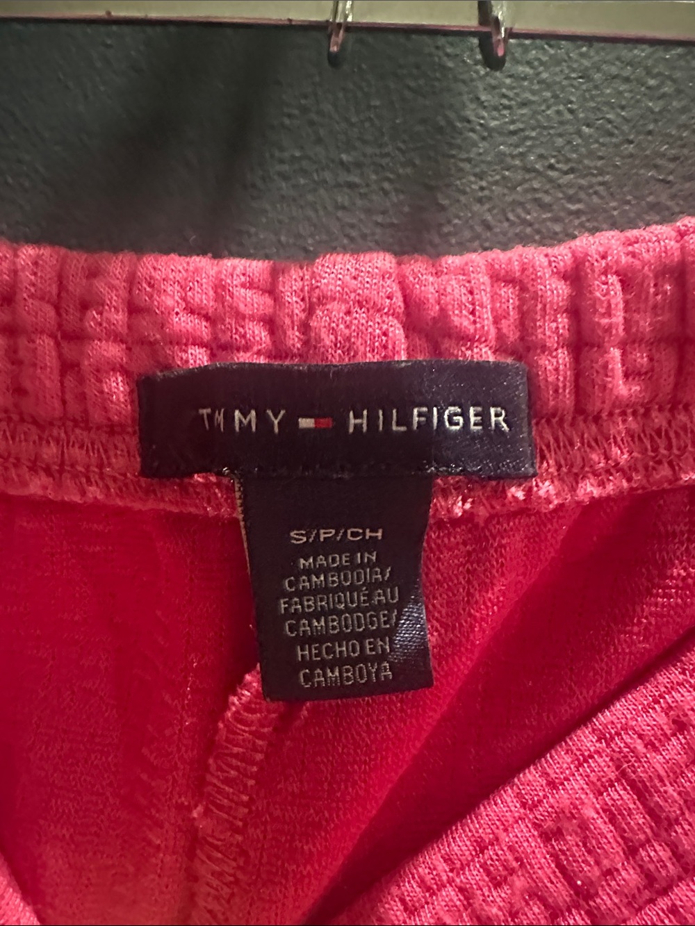 Tommy Hilfiger Hot Pink Textured knit Shorts - Picture 3 of 4